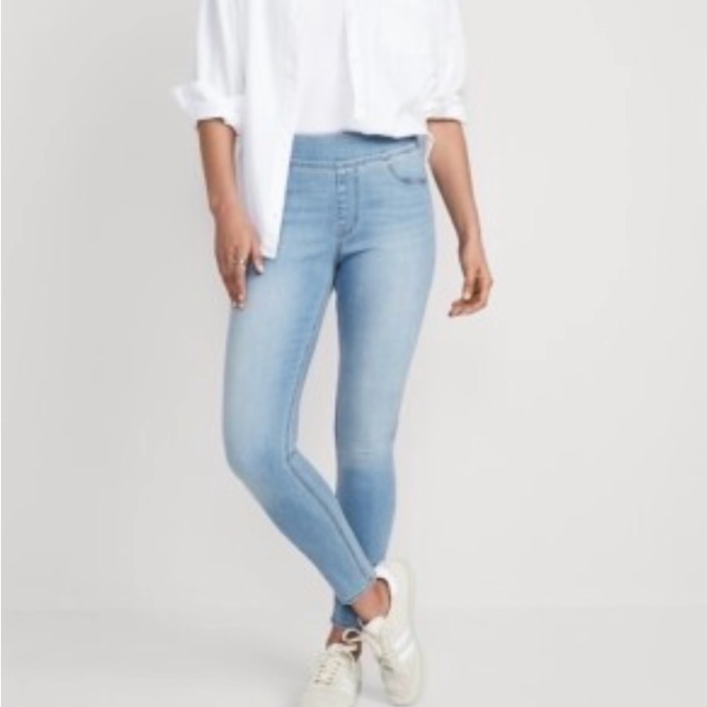 Old Navy Blue Jeggings High-Waisted